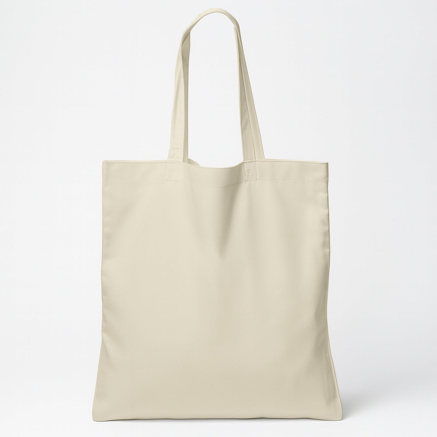 Ivory Cotton Tote Bag 13 x 15 Inch – Reusable Eco-Friendly Canvas Shopping, Travel & Daily Carry Bag