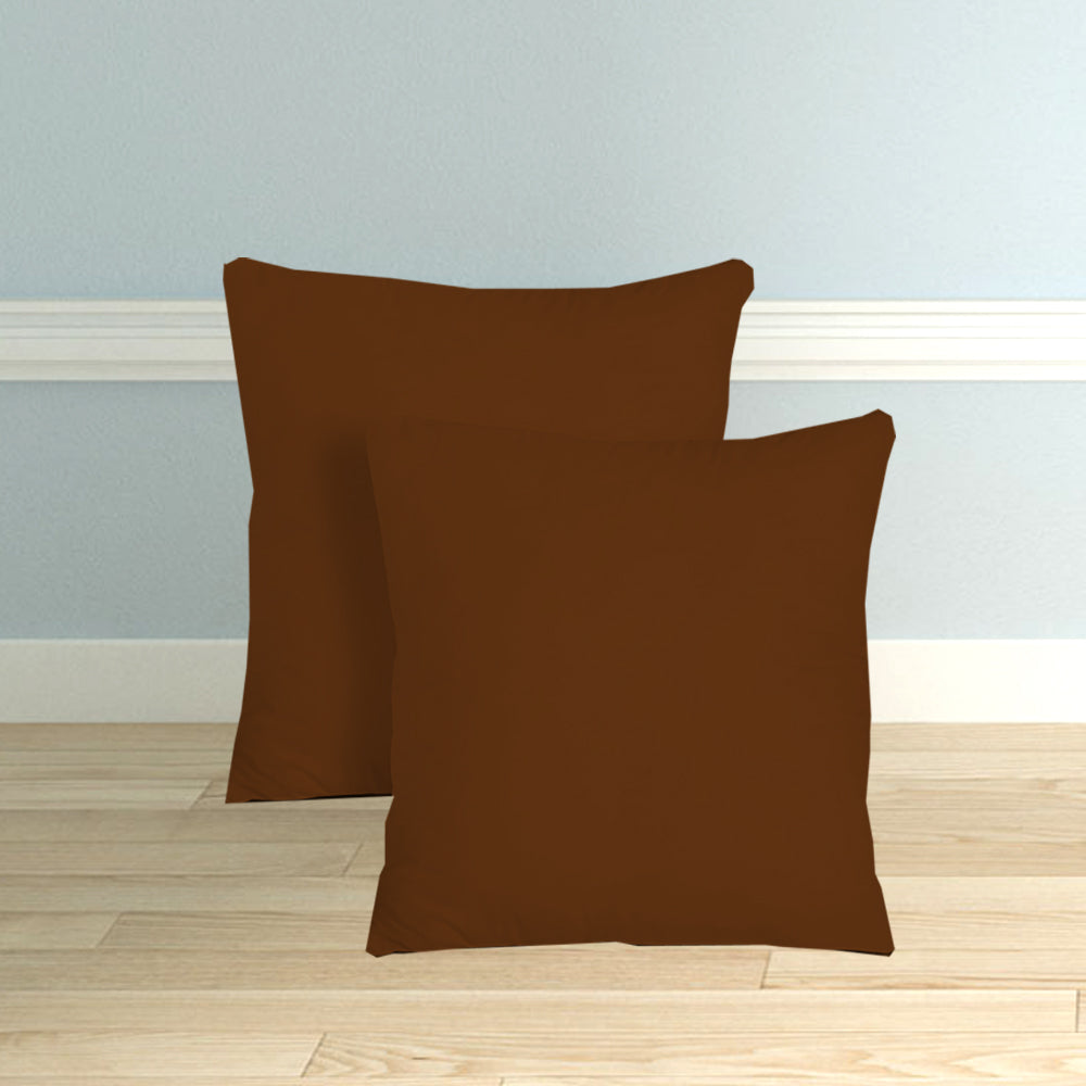 Microfiber Filled Bed Cushions for Sleeping | Cushion Combo Set of 5 for Bedroom | Super Soft Cushion Fillers for Back, Side & Stomach Sleepers - Chocolate