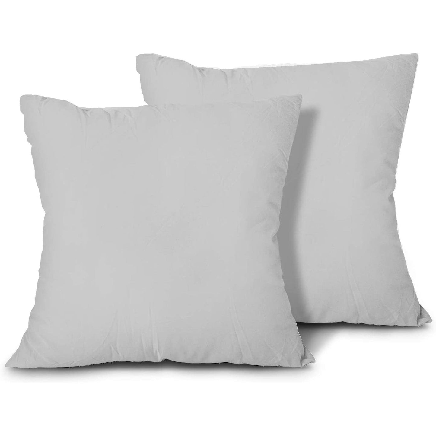 100% Egyptian Cotton Cusion cases - 400 TC Egyptian Quality Set of 2 Cusion Cases - Breathable Cool Ultra Silky Soft 2 PC Cusion Cover - Light Grey