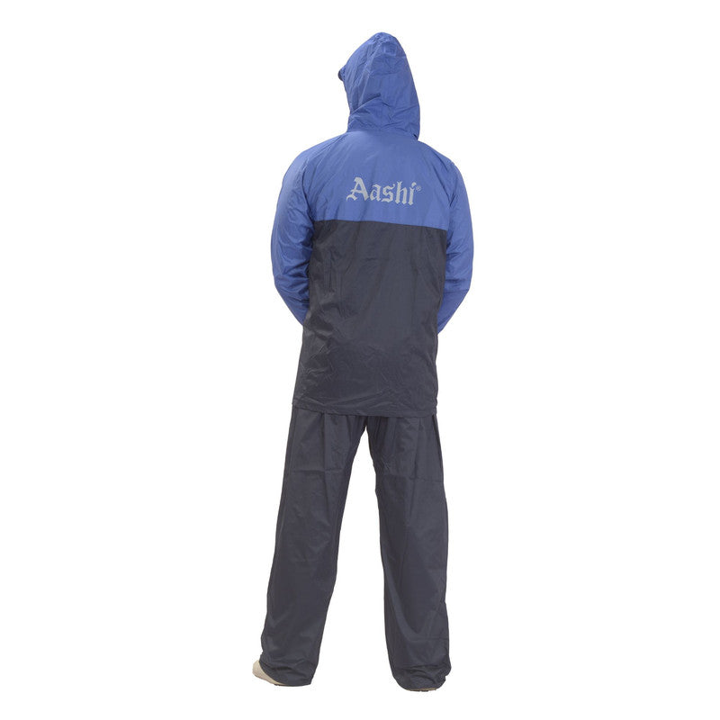 Rain Coat for Men Waterproof for Bike Riders with Adjustable Hood Along with Inner Pockets - JS-312