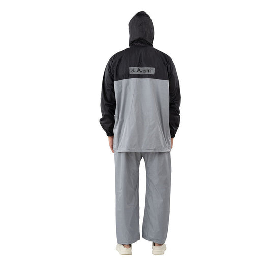 Rain Coat for Men Waterproof for Bike Riders with Adjustable Hood Along with Inner Pockets - JS-312