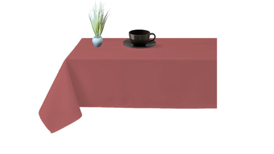 100% Microfiber Table Cover | Washable Rectangle Tablecloth for Parties, Holiday Dinners & Home Use | Durable & Easy-Care Table Cloth | Maroon