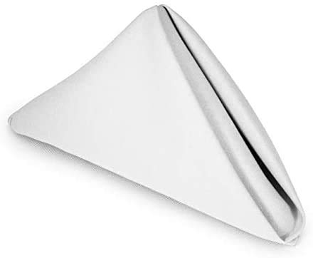 Cotton Dining Napkins Set of 6 | 21"x21" White Napkins | Machine Washable & Reusable | Ideal for Home, Restaurants, Banquets & Weddings, White