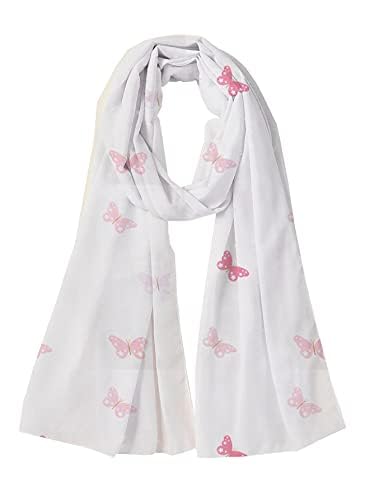 Scarf 100% Pure Cotton Set of 5- Stoles | scarves | scarf | stole for Summer, Sun Protection Cotton Face Scarf for girls and women - Butterfly print