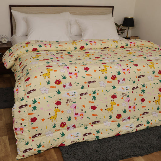 Premium Microfiber Duvet Cover Set | Soft, Durable, Wrinkle-Resistant & Easy-Care Bedding (Happy Safari)