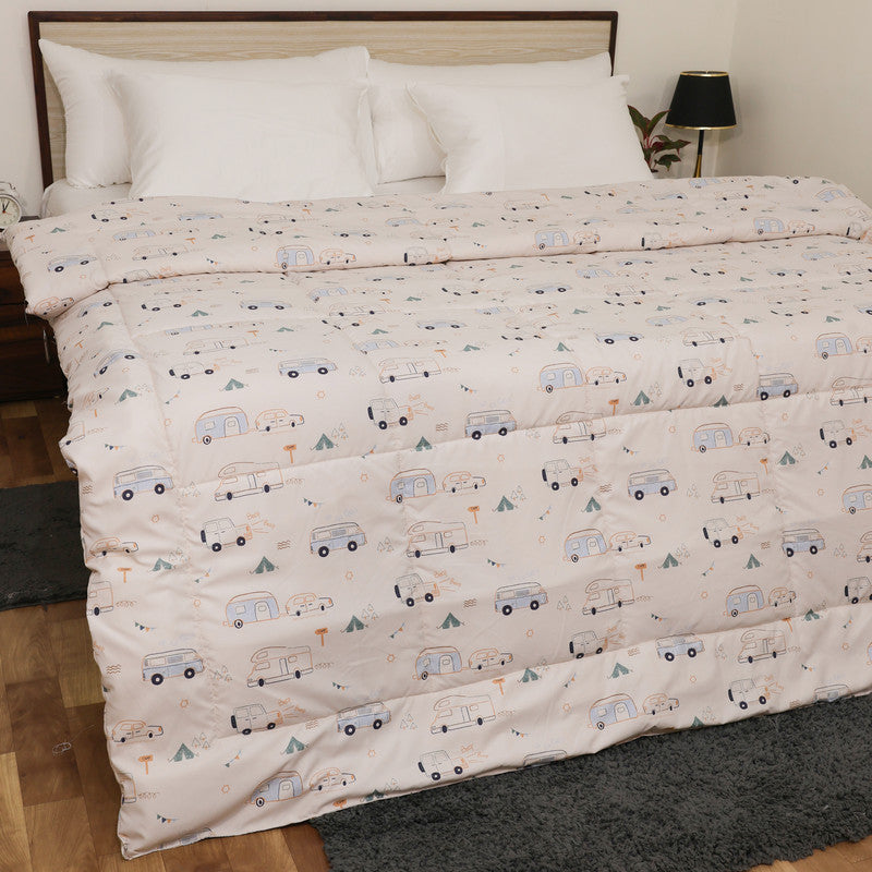 Luxurious Down Alternative AC Comforter | All-Season Warmth | 1 PC Comforter Set | 100% Microfiber Cover | Down Fiber Duvet Insert (Old Truck Farm)