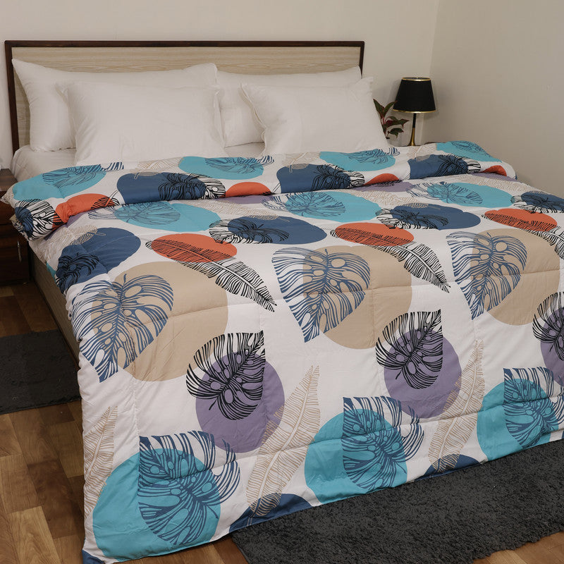 Premium Microfiber Duvet Cover Set | Soft, Durable, Wrinkle-Resistant & Easy-Care Bedding (Leafy Meadow)