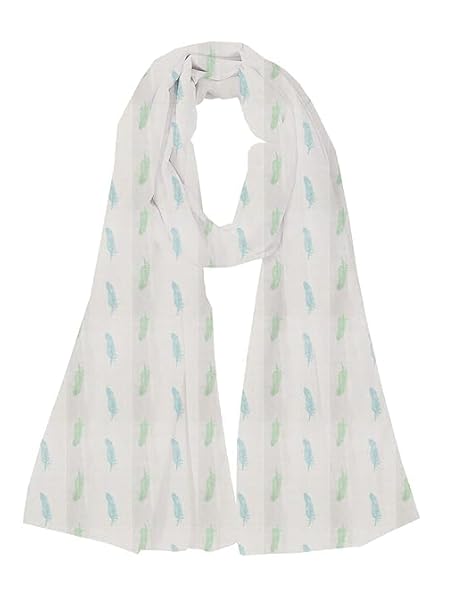 Scarf 100% Pure Cotton Set of 5- Stoles | scarves | scarf | stole for Summer, Sun Protection Cotton Face Scarf for girls and women - Off White