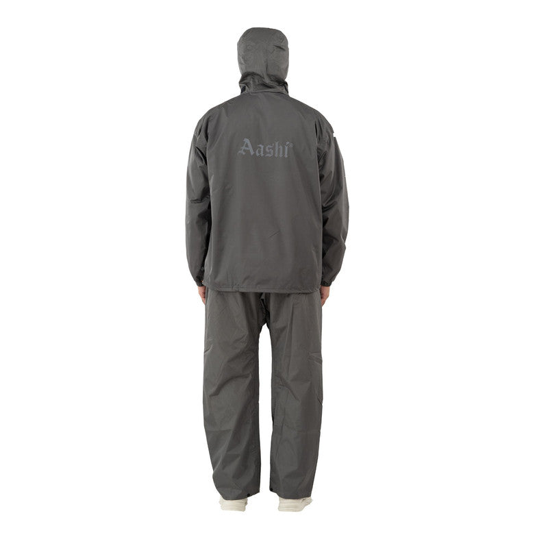 Rain Coat for Men Waterproof for Bike Riders with Adjustable Hood Along with Inner Pockets - JS-304