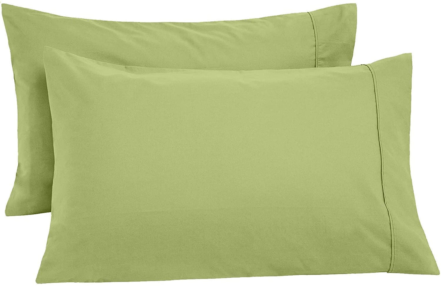 100% Microfiber Pillowcases | Soft, Wrinkle-Free, Fade-Resistant, Stain-Resistant | Pillow Cases Set of 2 Breathable Cool Ultra Silky Soft 2 PC Pillow Cover, Light Grey