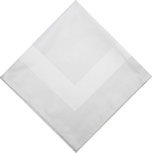 Cotton Dining Napkins Set of 6 | 21"x21" White Napkins | Machine Washable & Reusable | Ideal for Home, Restaurants, Banquets & Weddings, White
