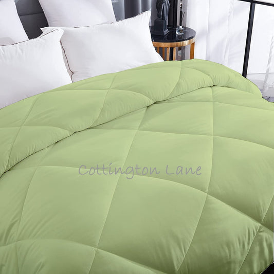 Luxurious Down Alternative Comforter | All Season Warmth Down 1 PC Comforter Set | 100% Microfiber Cover | Down Fiber Duvet Insert | Sage