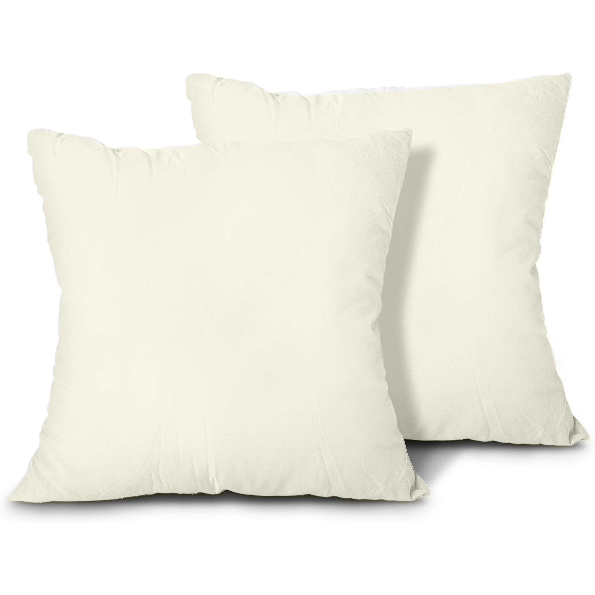 100% Egyptian Cotton Cusion cases - 400 TC Egyptian Quality Set of 2 Cusion Cases - Breathable Cool Ultra Silky Soft 2 PC Cusion Cover - Cream