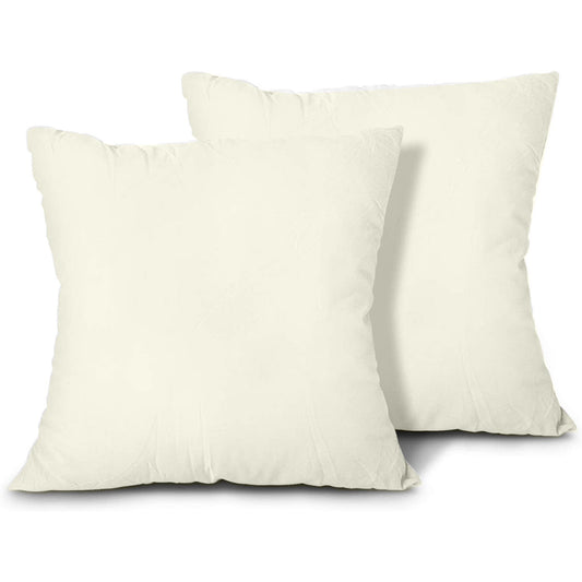 100% Egyptian Cotton Cusion cases - 400 TC Egyptian Quality Set of 2 Cusion Cases - Breathable Cool Ultra Silky Soft 2 PC Cusion Cover - Cream