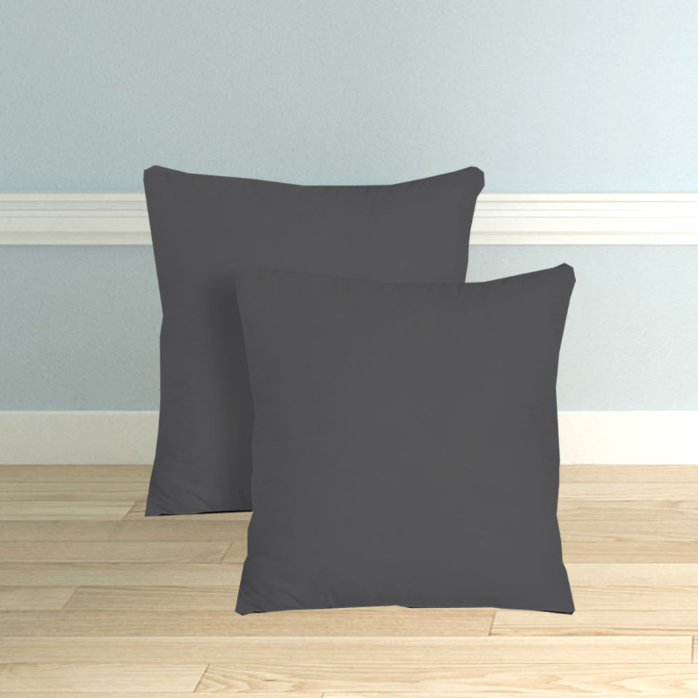 Microfiber Filled Bed Cushions for Sleeping | Cushion Combo Set of 5 for Bedroom | Super Soft Cushion Fillers for Back, Side & Stomach Sleepers - Dark Grey