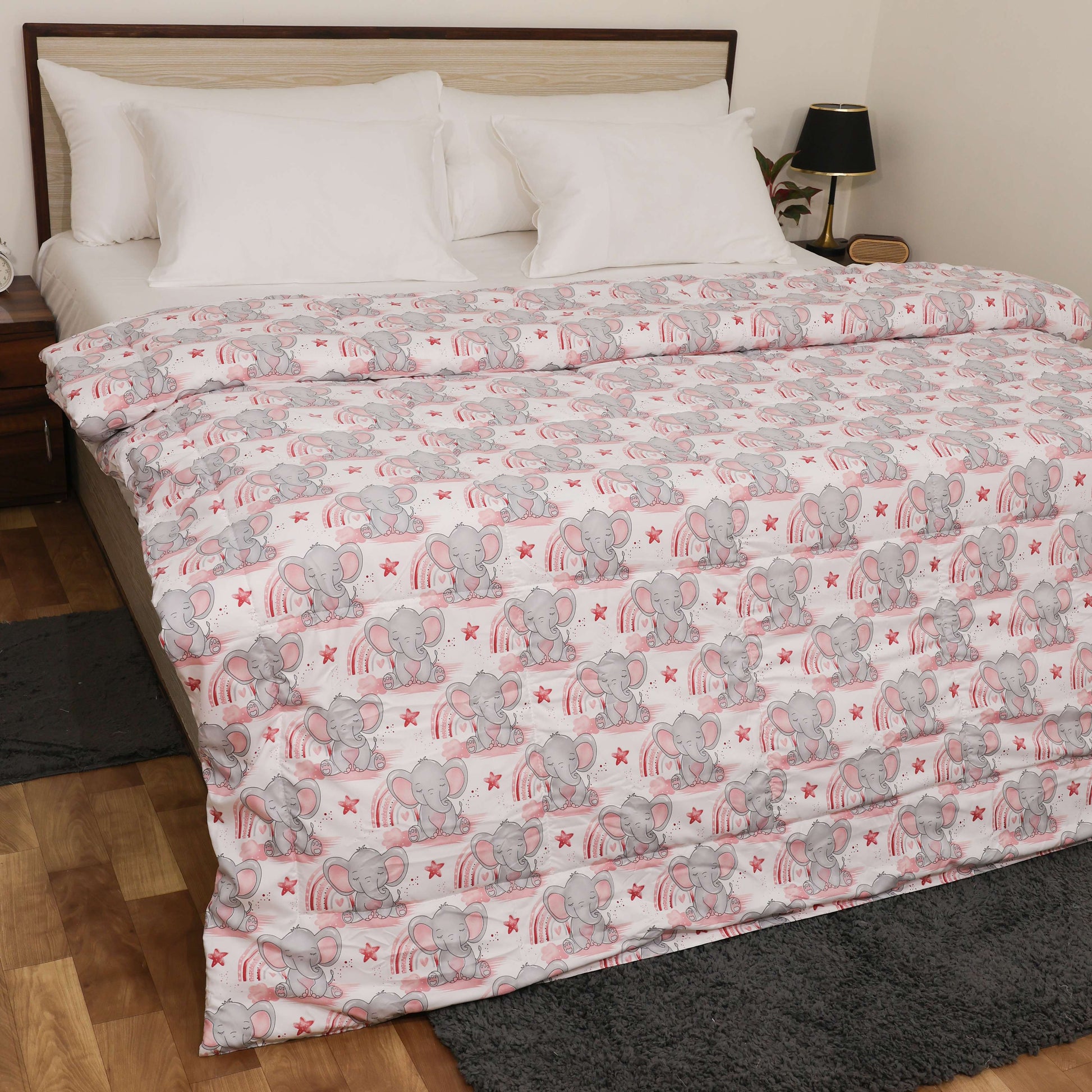 Premium Microfiber Duvet Cover Set | Soft, Durable, Wrinkle-Resistant & Easy-Care Bedding (Cute Elephant)