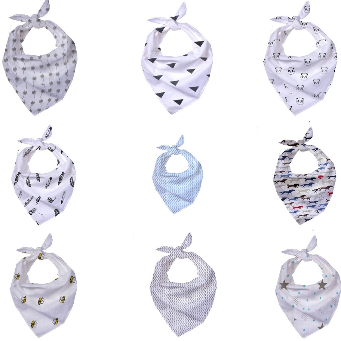 Muslin Cotton 2-Layer Bandana/Scarf/Face Cover Cloth | Multi-Use for Women, Men, Boys & Girls | Soft & Breathable | Random Colors - Pack of 12