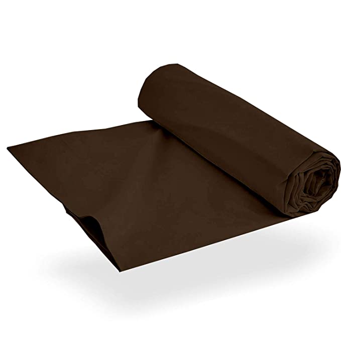 100% Giza Egyptian Cotton Flat Sheet | Certified Luxury Hotel Quality | Soft & Cooling | 1 Piece Top Sheet Only (Chocolate)