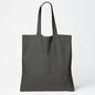 Dark Grey Cotton Tote Bag 13 x 15 Inch – Reusable Eco-Friendly Canvas Shopping, Travel & Daily Carry Bag