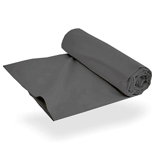 Super Soft Microfiber Flat Sheet | Fade & Wrinkle Resistant | Hypoallergenic Hotel Luxury Bedding | 1 Top Sheet Only (Dark Grey)