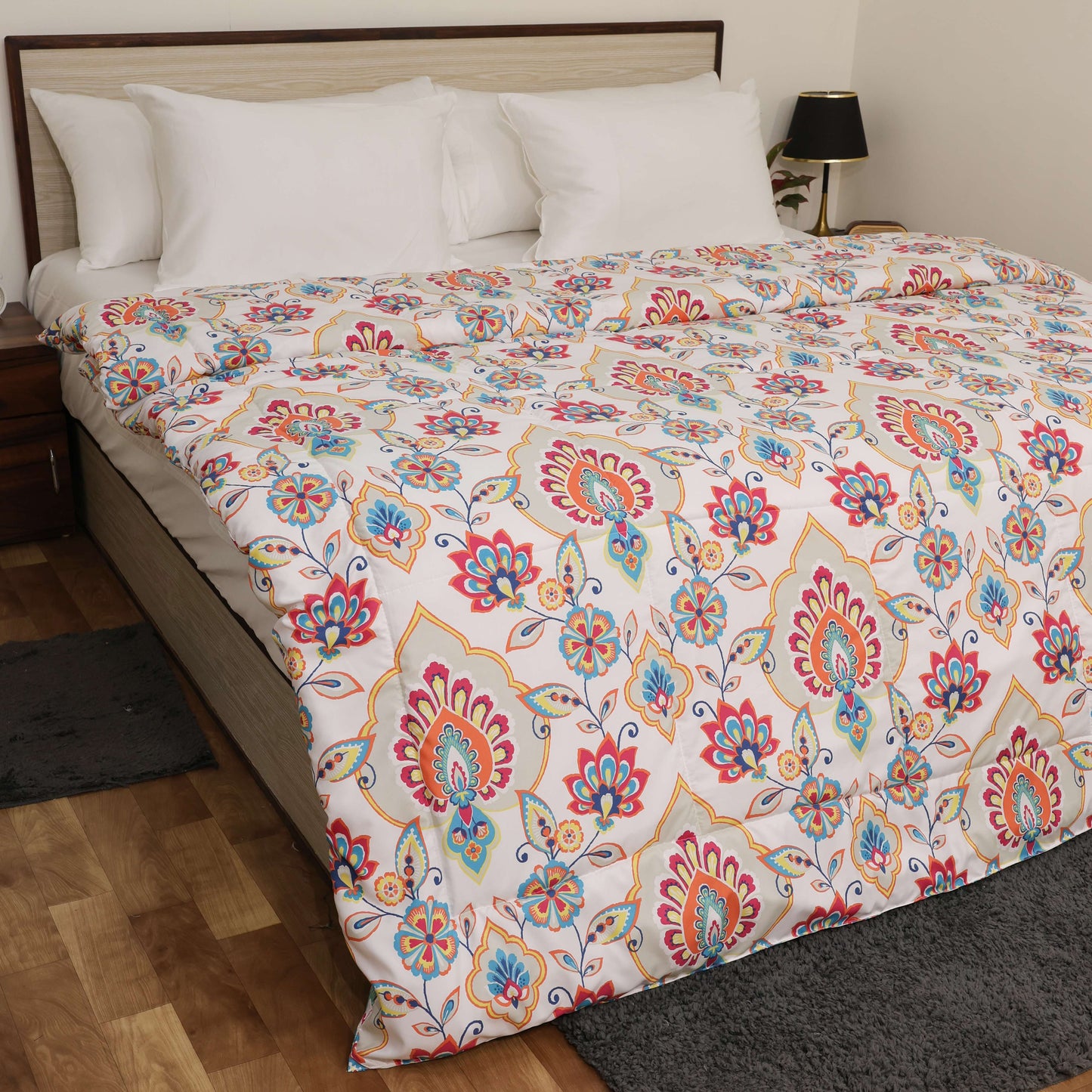 Premium Microfiber Duvet Cover Set | Soft, Durable, Wrinkle-Resistant & Easy-Care Bedding (Rangriti Floral)