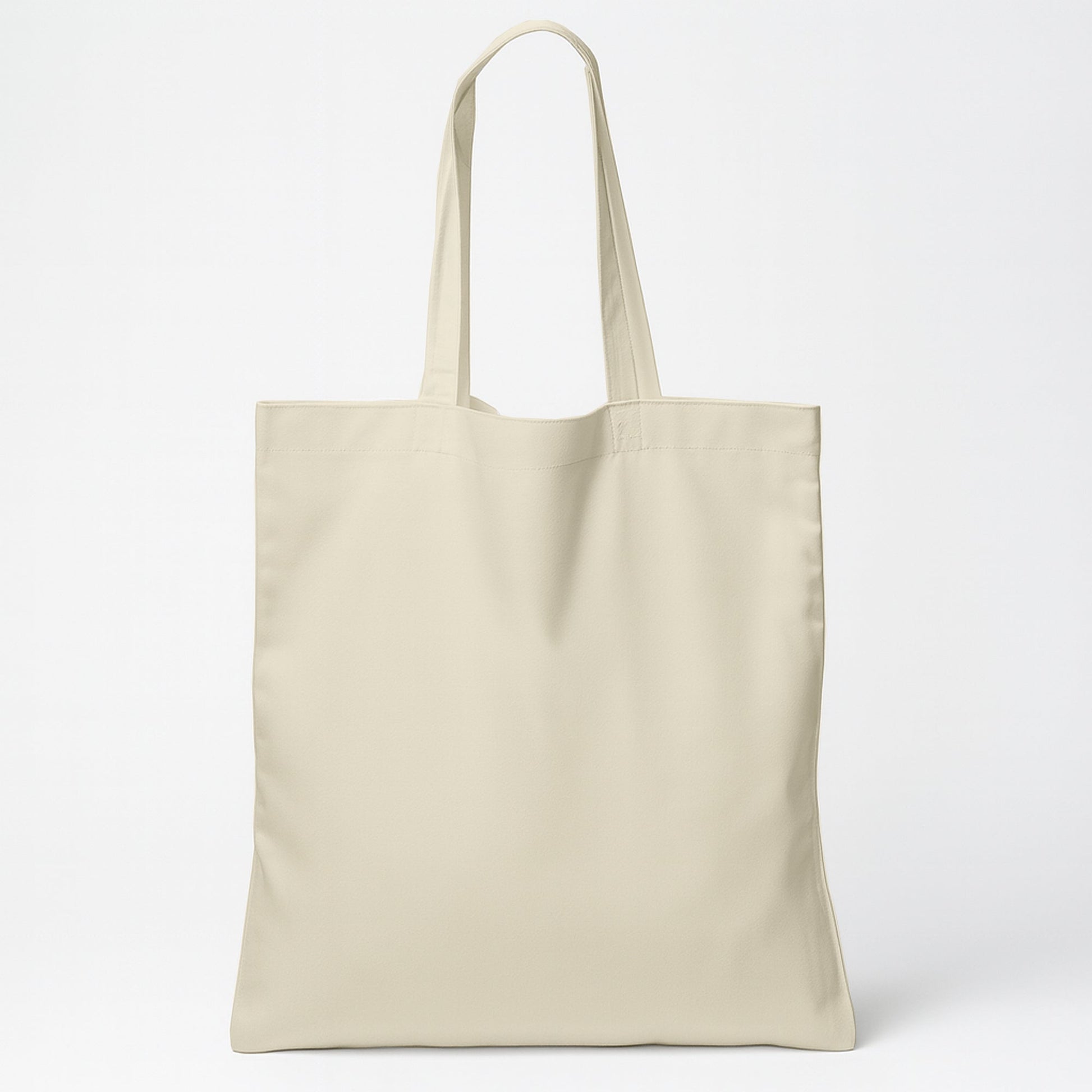 Ivory Cotton Tote Bag 13 x 15 Inch – Reusable Eco-Friendly Canvas Shopping, Travel & Daily Carry Bag