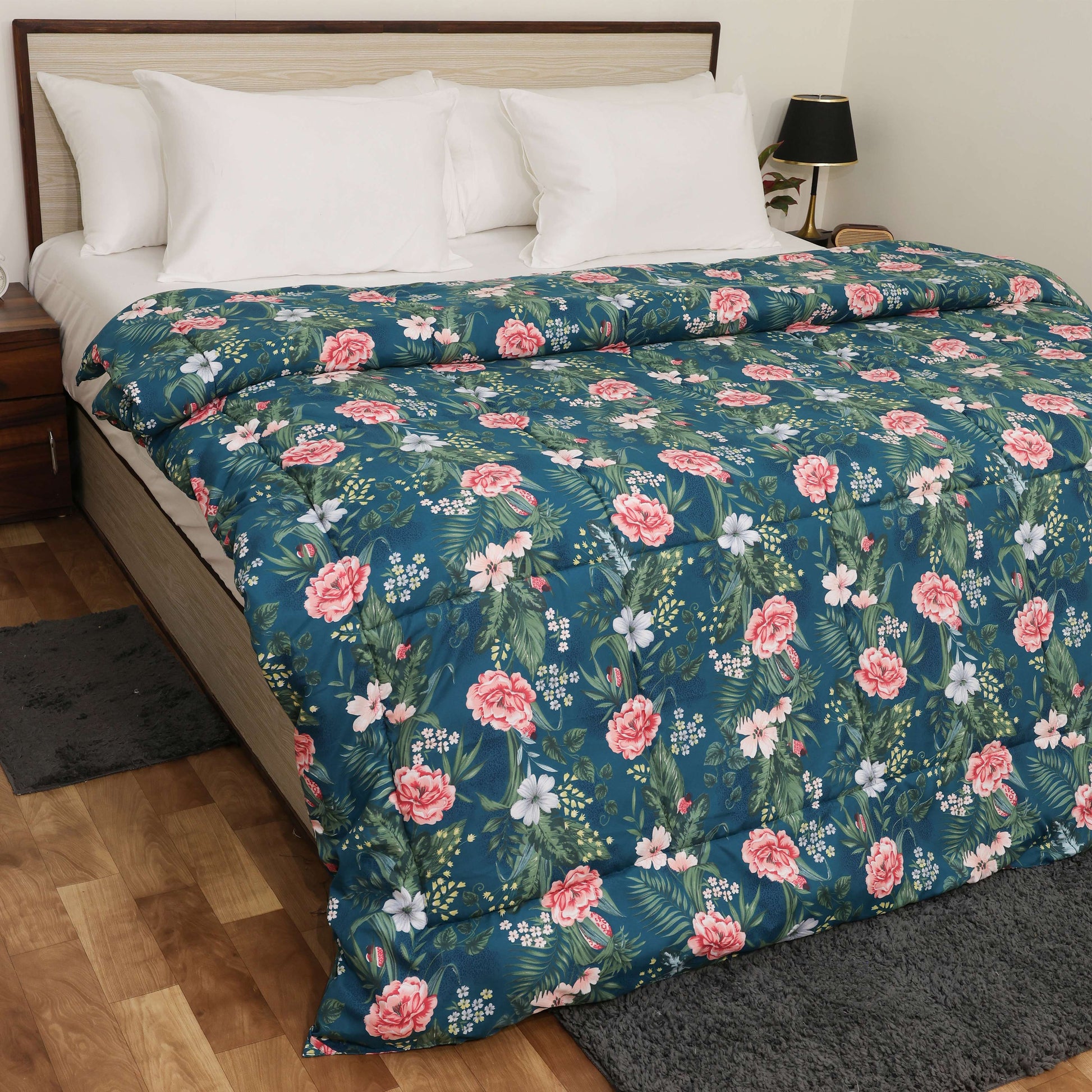Premium Microfiber Duvet Cover Set | Soft, Durable, Wrinkle-Resistant & Easy-Care Bedding (Tropical Plant)