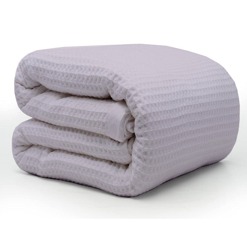 100% Tencel Waffle Weave Blanket | Lightweight, Soft & Breathable | All-Season Blanket for Adults & Kids | Lilak