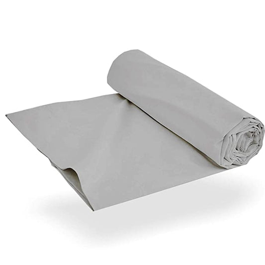 Super Soft Microfiber Flat Sheet | Fade & Wrinkle Resistant | Hypoallergenic Hotel Luxury Bedding | 1 Top Sheet Only (Light Grey)