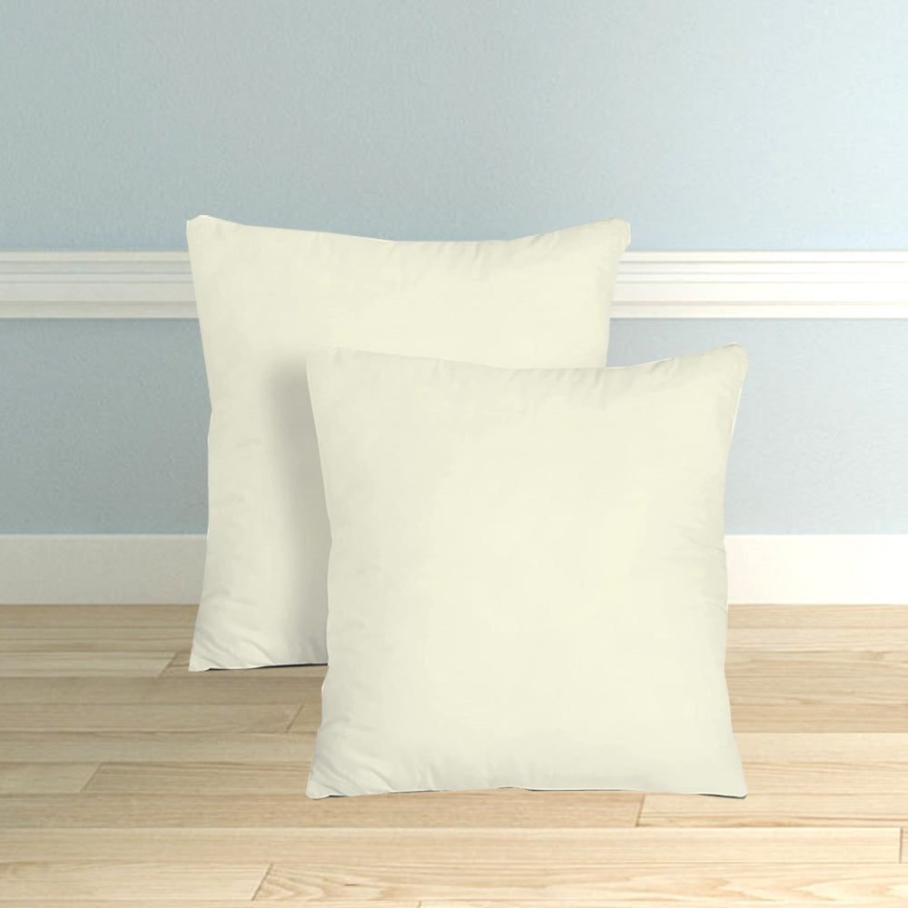 Microfiber Filled Bed Cushions for Sleeping | Cushion Combo Set of 5 for Bedroom | Super Soft Cushion Fillers for Back, Side & Stomach Sleepers - Ivory