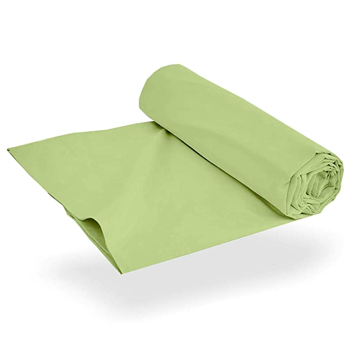Premium 100% Cotton Flat Sheet | Soft & Cooling Luxury Hotel Quality | 1 Piece Top Sheet Only (Sage)