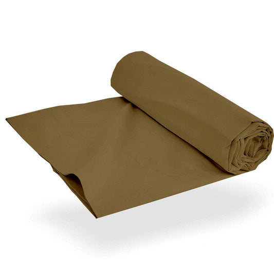 Super Soft Microfiber Flat Sheet | Fade & Wrinkle Resistant | Hypoallergenic Hotel Luxury Bedding | 1 Top Sheet Only (Taupe)