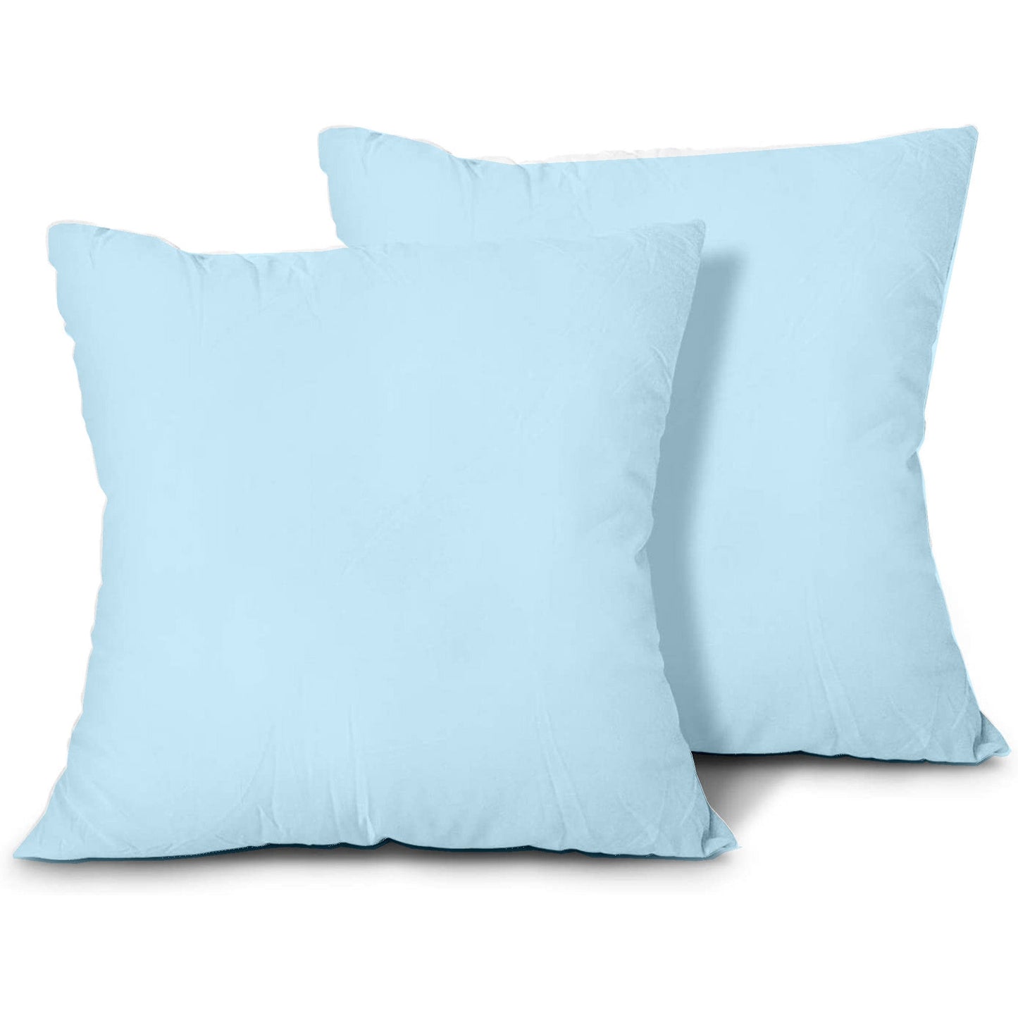 100% Egyptian Cotton Cusion cases - 400 TC Egyptian Quality Set of 2 Cusion Cases - Breathable Cool Ultra Silky Soft 2 PC Cusion Cover - Light Blue