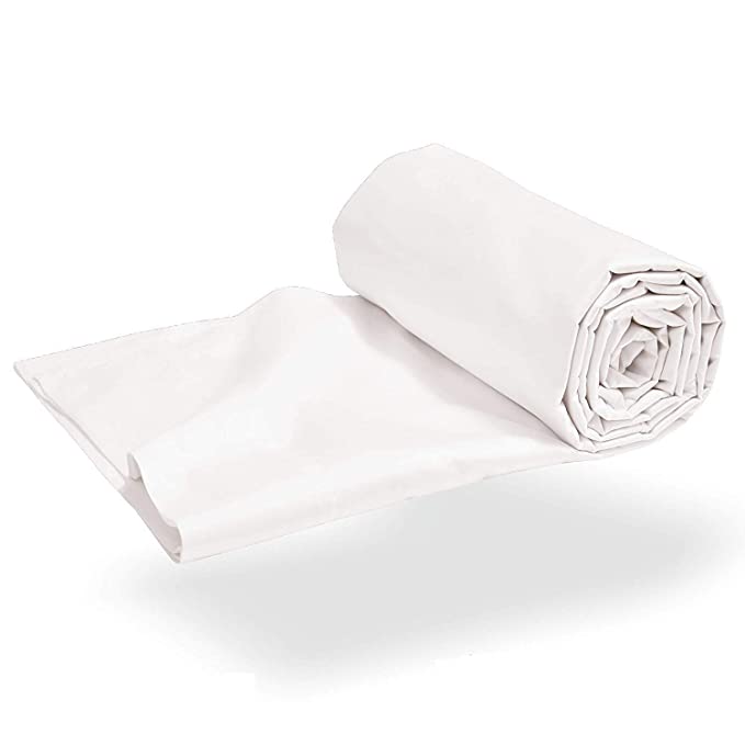 Super Soft Microfiber Flat Sheet | Fade & Wrinkle Resistant | Hypoallergenic Hotel Luxury Bedding | 1 Top Sheet Only (White)