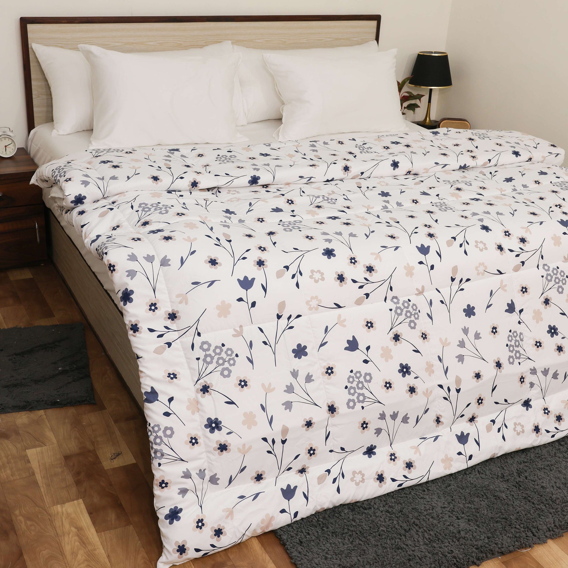 Premium Microfiber Duvet Cover Set | Soft, Durable, Wrinkle-Resistant & Easy-Care Bedding (Ditsy Floral)