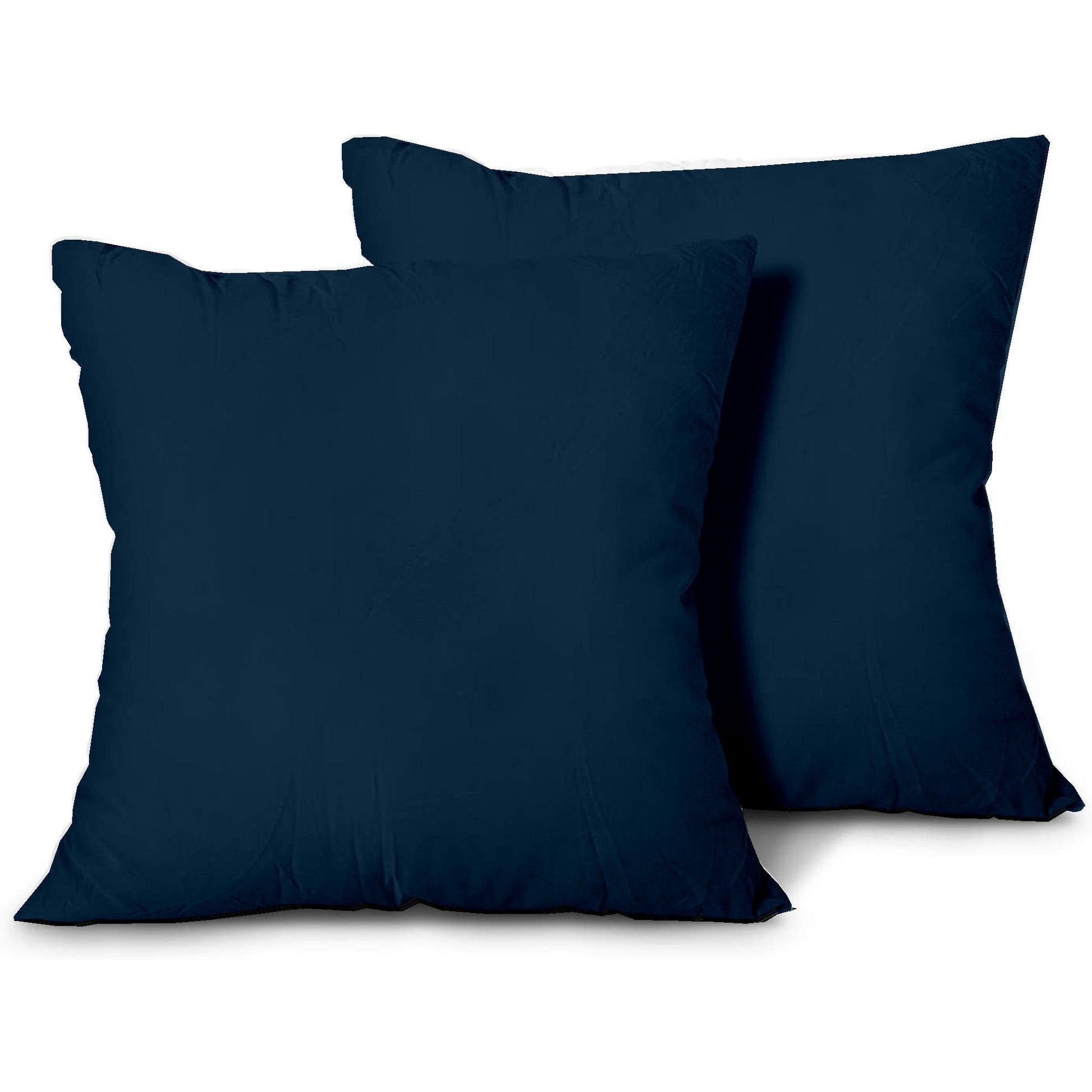 100% Egyptian Cotton Cusion cases - 400 TC Egyptian Quality Set of 2 Cusion Cases - Breathable Cool Ultra Silky Soft 2 PC Cusion Cover - Dark Blue