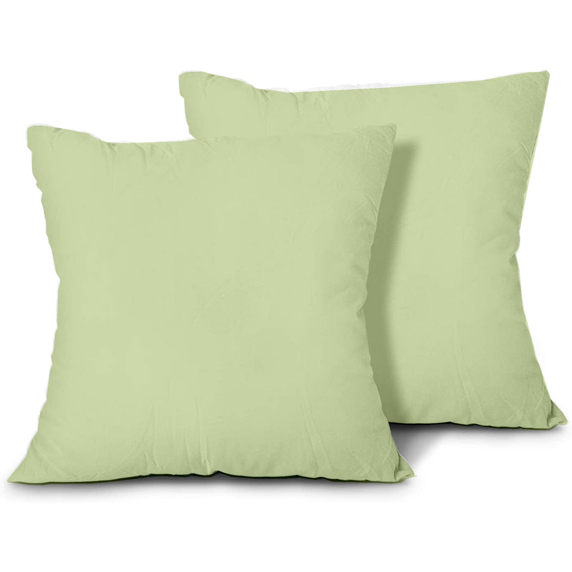100% Egyptian Cotton Cusion cases - 400 TC Egyptian Quality Set of 2 Cusion Cases - Breathable Cool Ultra Silky Soft 2 PC Cusion Cover - Green