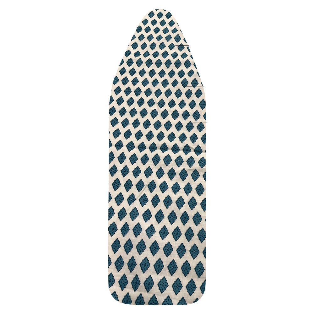 Ironing Board Cover | Heat-Reflective, Scorch & Stain Resistant | Fits Standard Wide Boards | Durable Ironing Mat | Bagru Print