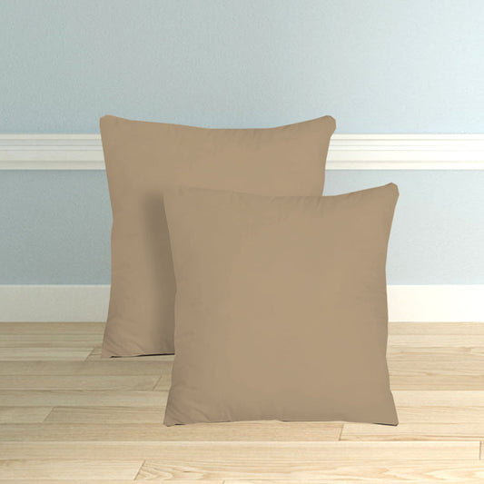 Microfiber Filled Bed Cushions for Sleeping | Cushion Combo Set of 5 for Bedroom | Super Soft Cushion Fillers for Back, Side & Stomach Sleepers - Taupe