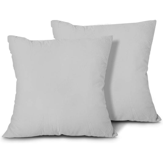 100% Egyptian Cotton Cusion cases - 400 TC Egyptian Quality Set of 2 Cusion Cases - Breathable Cool Ultra Silky Soft 2 PC Cusion Cover - Light Grey