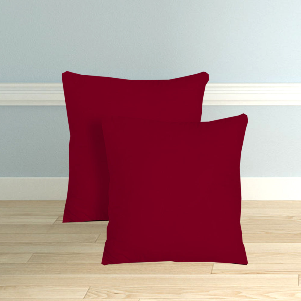 Microfiber Filled Bed Cushions for Sleeping | Cushion Combo Set of 5 for Bedroom | Super Soft Cushion Fillers for Back, Side & Stomach Sleepers - Burgundy