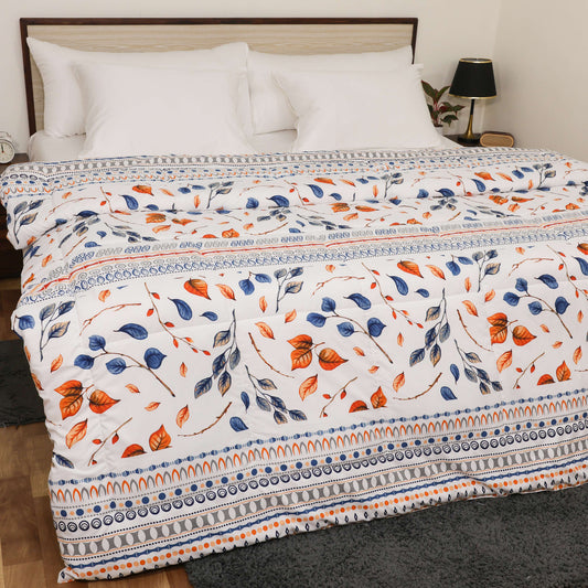 Luxurious Down Alternative AC Comforter | All-Season Warmth | 1 PC Comforter Set | 100% Microfiber Cover | Down Fiber Duvet Insert (Golden Vine)