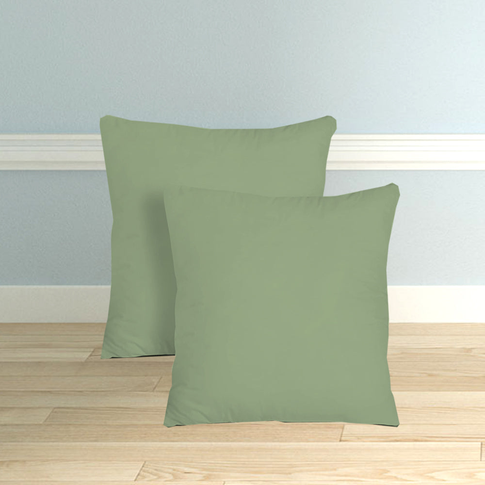 Microfiber Filled Bed Cushions for Sleeping | Cushion Combo Set of 5 for Bedroom | Super Soft Cushion Fillers for Back, Side & Stomach Sleepers - Sage