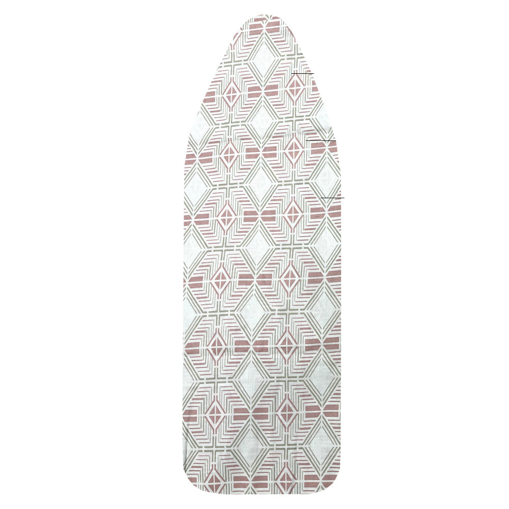 Ironing Board Cover | Heat-Reflective, Scorch & Stain Resistant | Fits Standard Wide Boards | Durable Ironing Mat | Geomatric Print
