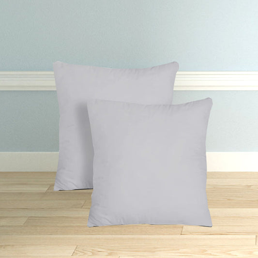 Microfiber Filled Bed Cushions for Sleeping | Cushion Combo Set of 5 for Bedroom | Super Soft Cushion Fillers for Back, Side & Stomach Sleepers - Light Grey