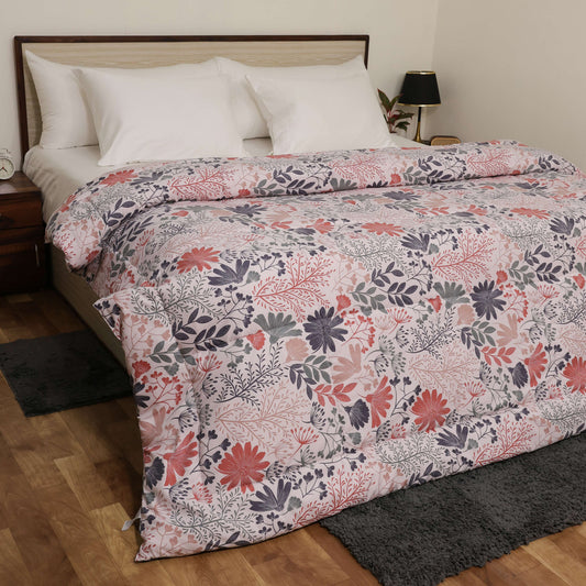 Luxurious Down Alternative AC Comforter | All Season Warmth Down 1 PC Comforter Set | 100% Microfiber Cover | Down Fiber Duvet Insert (Wild Flowers)