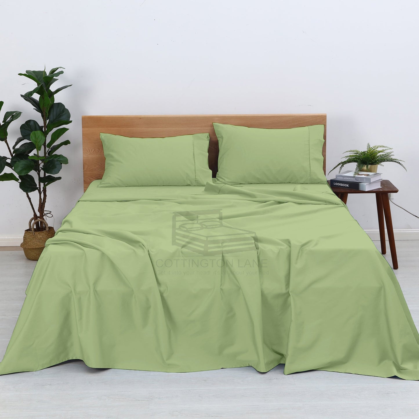 4 Piece Premium Sheet Set - 100% Egyptian Cotton - Soft & Cooling Luxury Hotel Sheets - Sage
