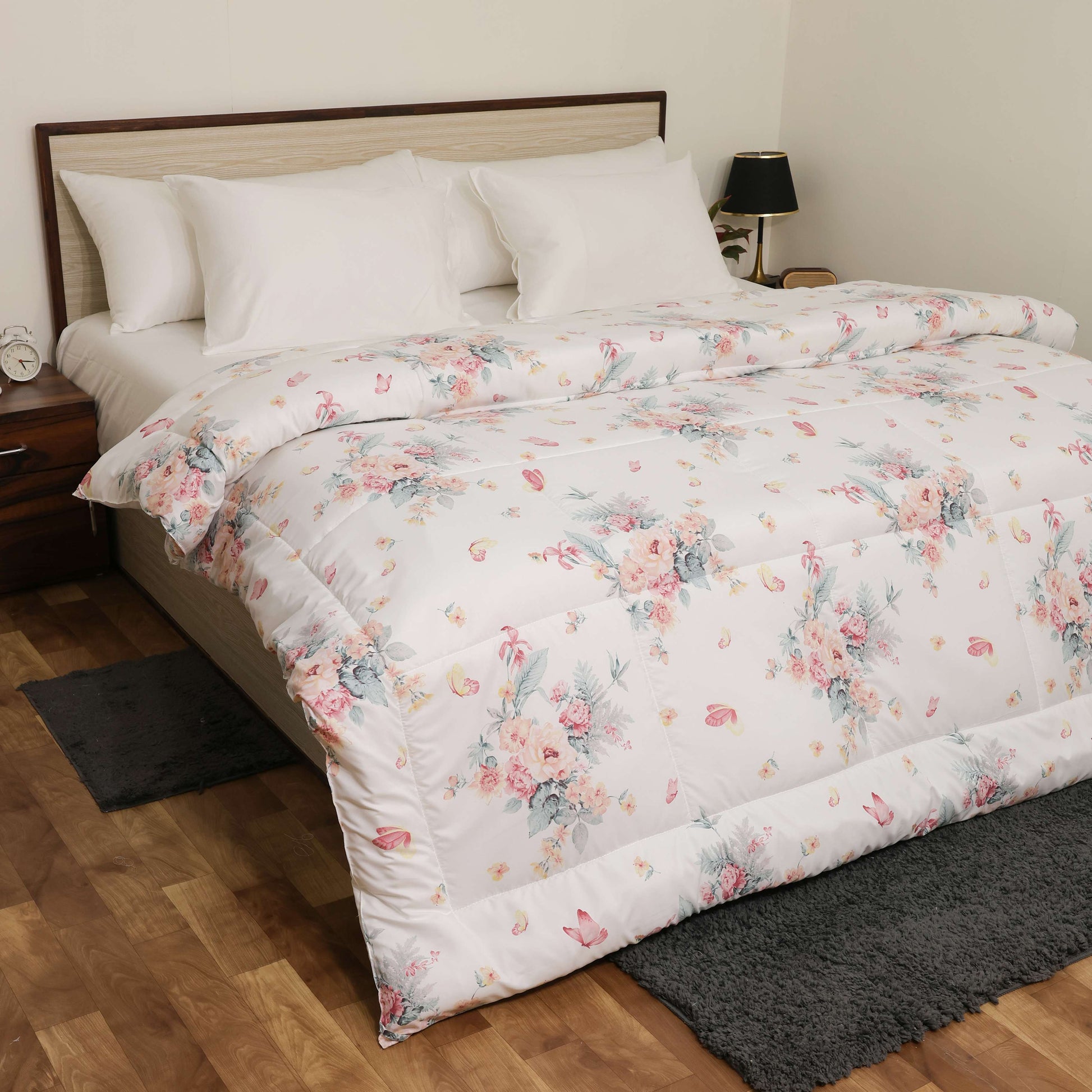 Premium Microfiber Duvet Cover Set | Soft, Durable, Wrinkle-Resistant & Easy-Care Bedding (Pink Rose)