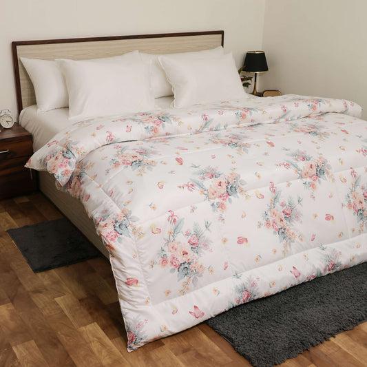 Premium Microfiber Duvet Cover Set | Soft, Durable, Wrinkle-Resistant & Easy-Care Bedding (Pink Rose)