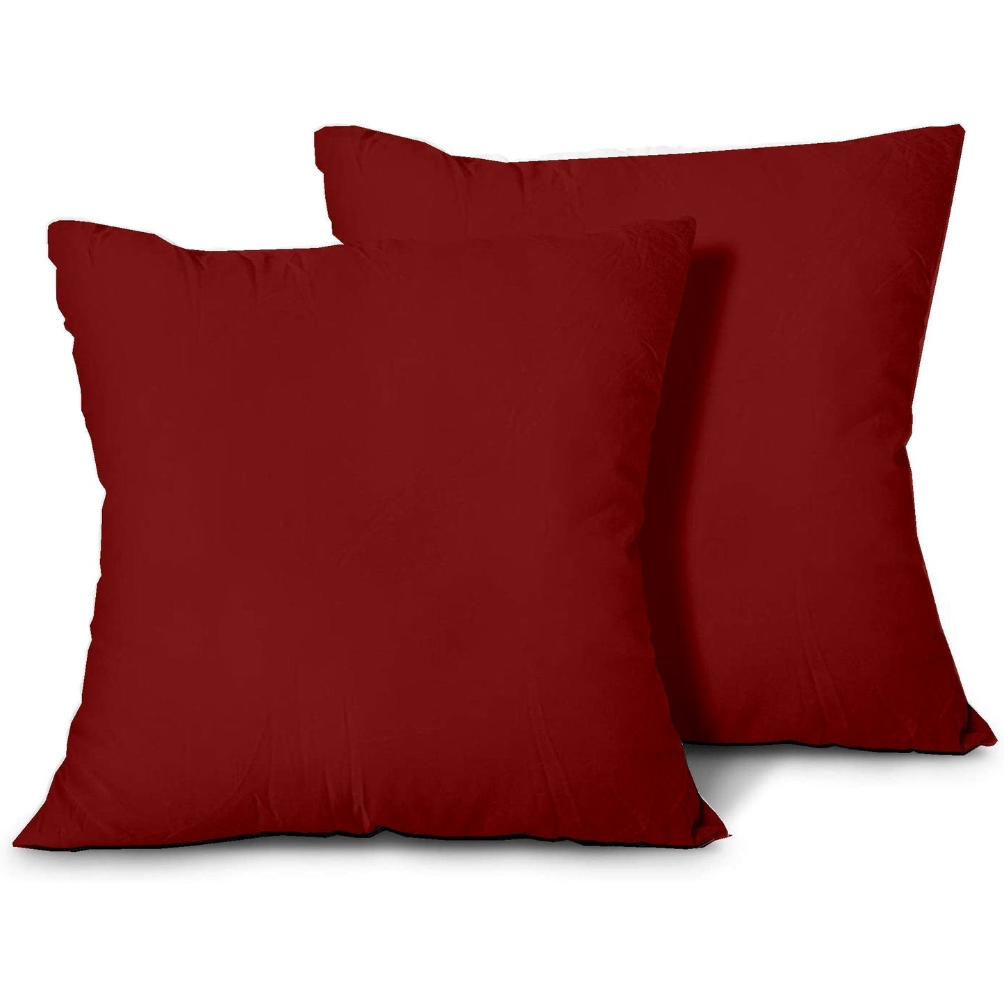 100% Egyptian Cotton Cusion cases - 400 TC Egyptian Quality Set of 2 Cusion Cases - Breathable Cool Ultra Silky Soft 2 PC Cusion Cover - Maroon